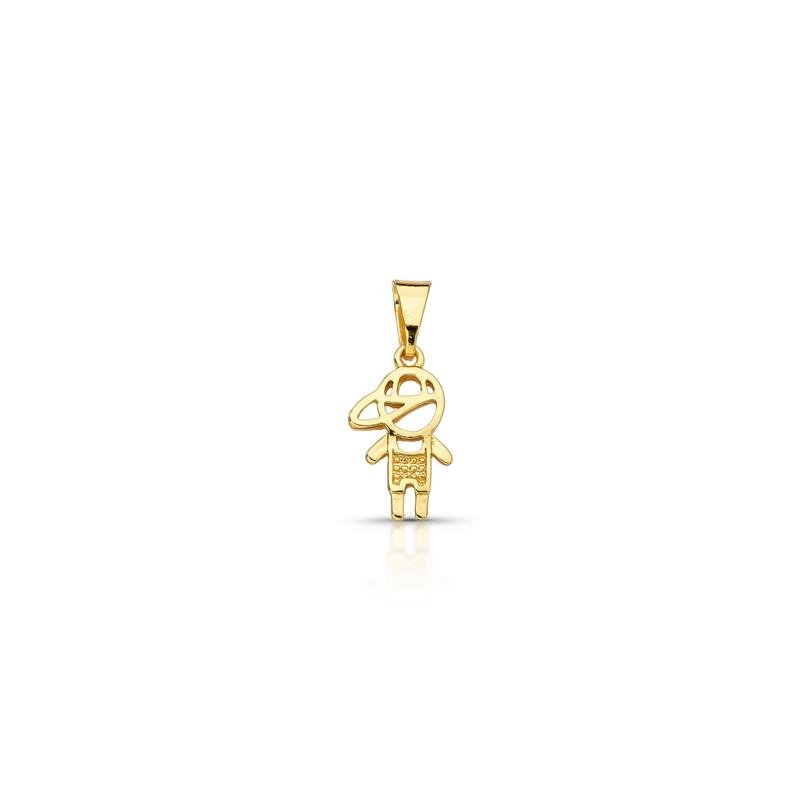 PINGENTE MENINO BANHADO OURO - .