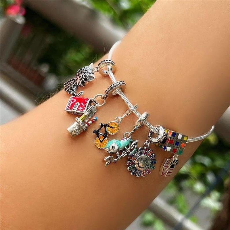 PINGENTE CHARM IGUANA PRATA 925