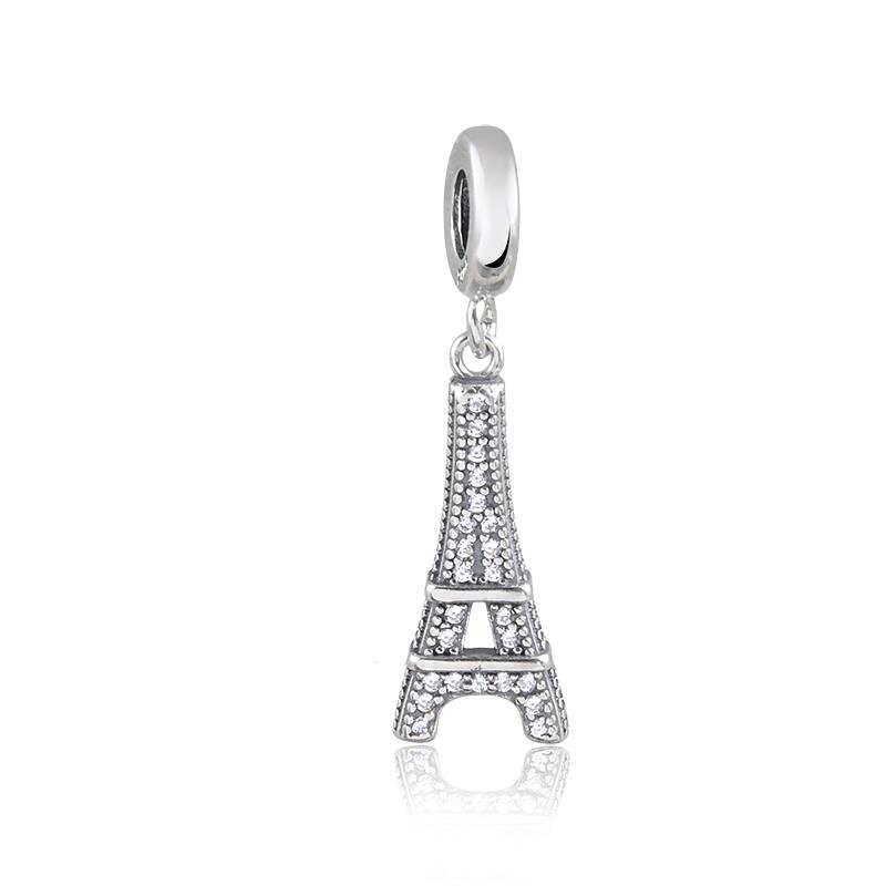 PINGENTE TORRE EIFFEL PRATA 925 - CRISTAL