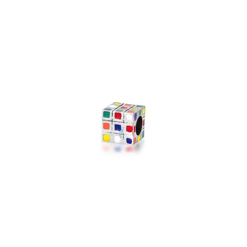PINGENTE CHARM CUBO MÁGICO PRATA 925 - COLORIDO