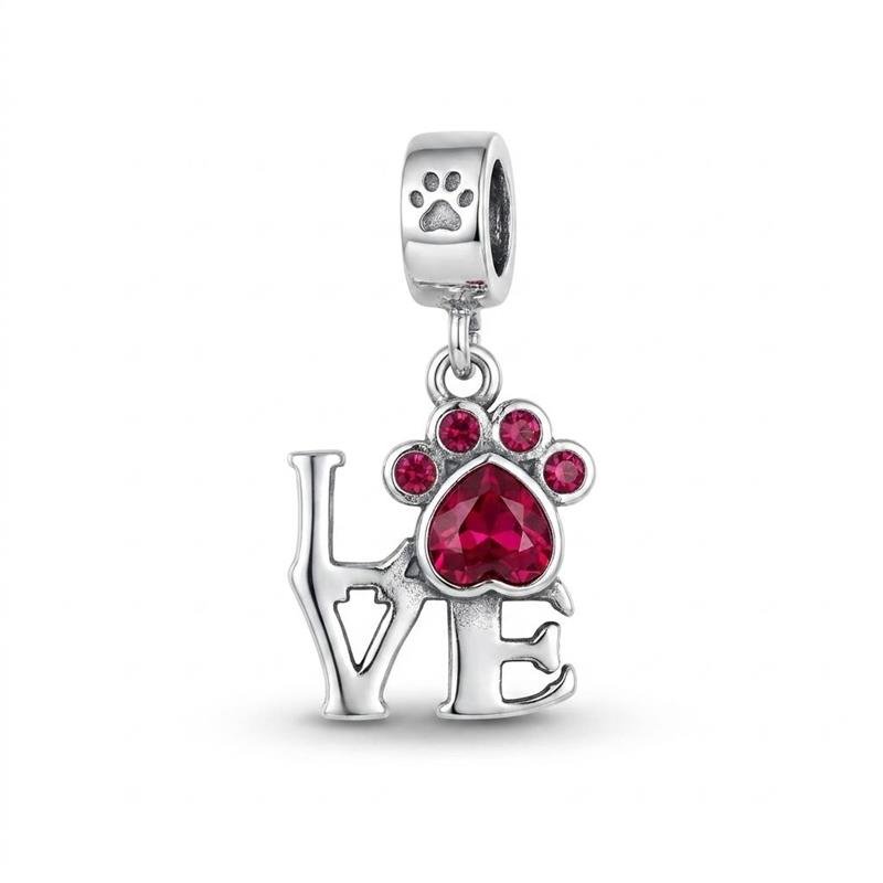 PINGENTE CHARM LOVE PET PRATA 925 - MARSALA