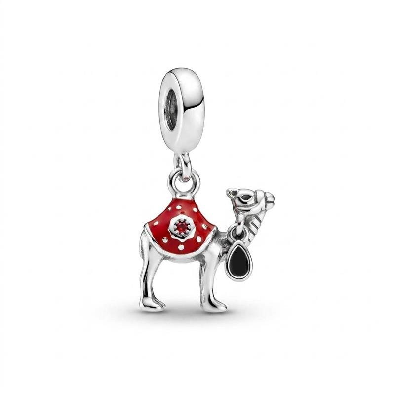 PINGENTE CHARM CAMELO PRATA 925 - VERMELHO