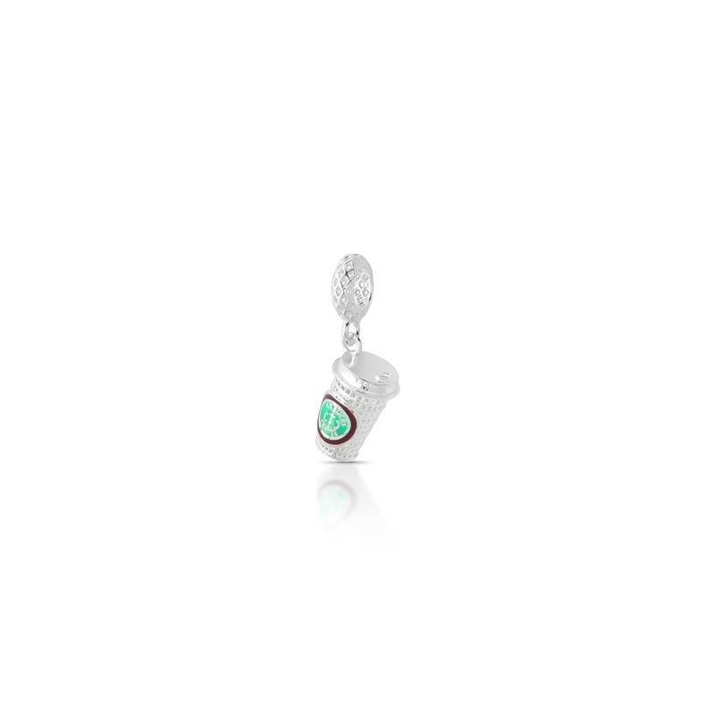 PINGENTE CHARM COPO ARAMADO ITALIANO PRATA 925 - COLORIDO