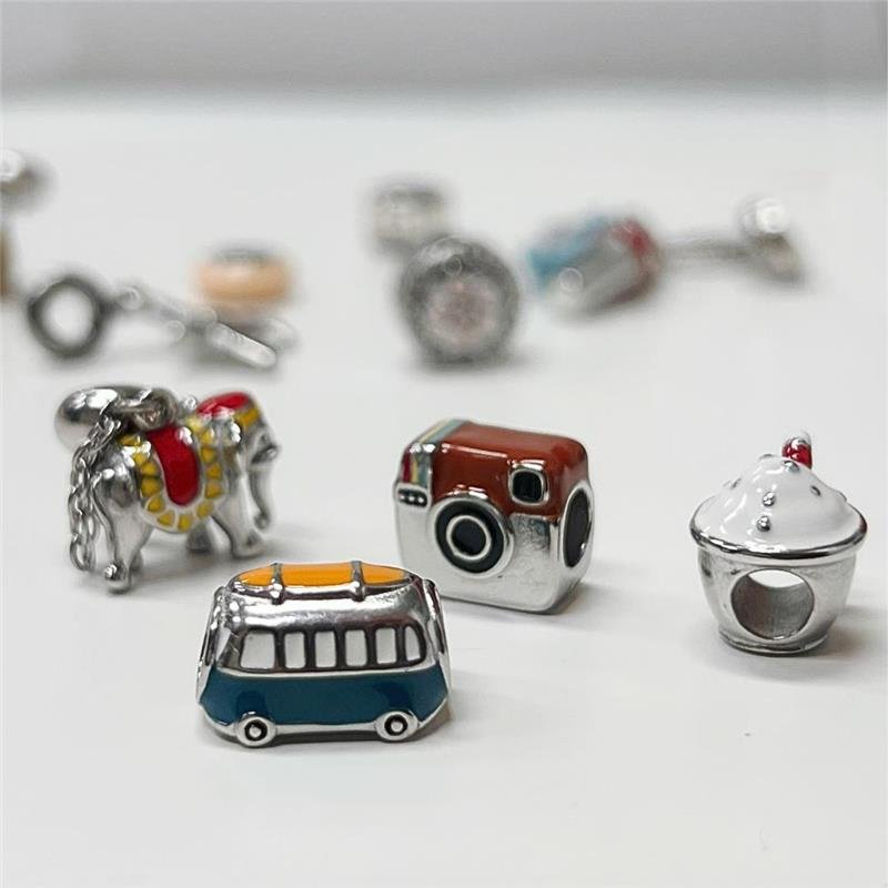 PINGENTE CHARM COMBI AÇO INOX