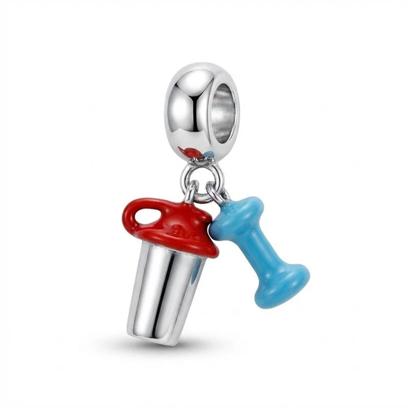PINGENTE CHARM SQUEEZE AÇO INOX - COLORIDO