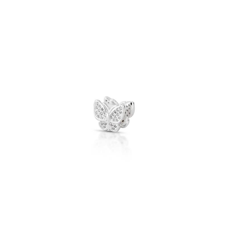 PINGENTE CHARM BORBOLETA PRATA 925 - CRISTAL
