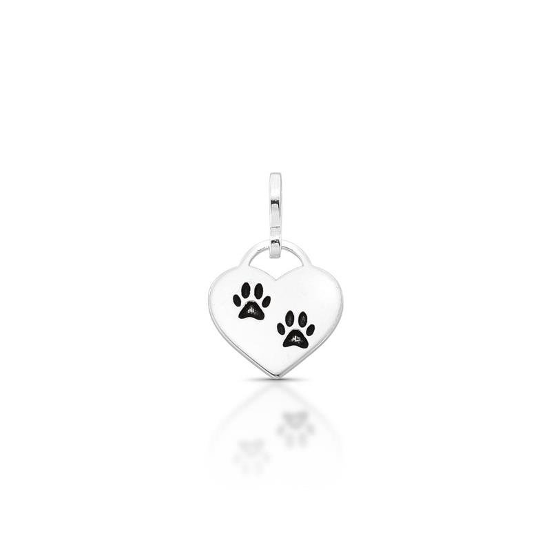 PINGENTE CHARM PET PRATA 925 - PRETO