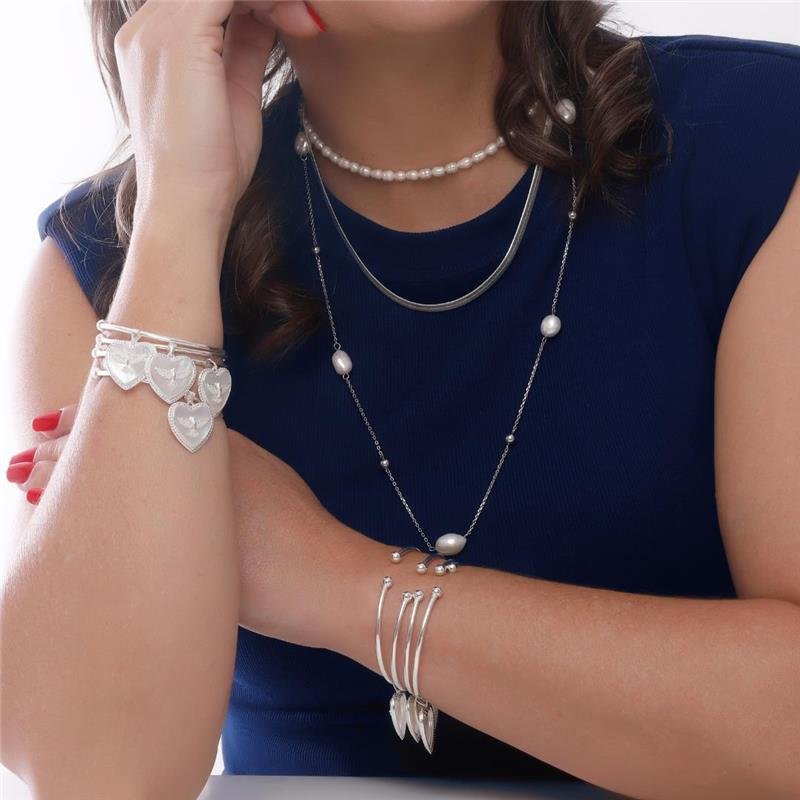 CHOKER PÉROLA DE ÁGUA DOCE BANHADO OURO