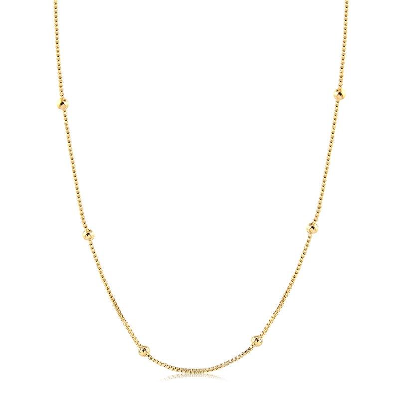 CHOKER BOLINHAS BANHADO OURO - .