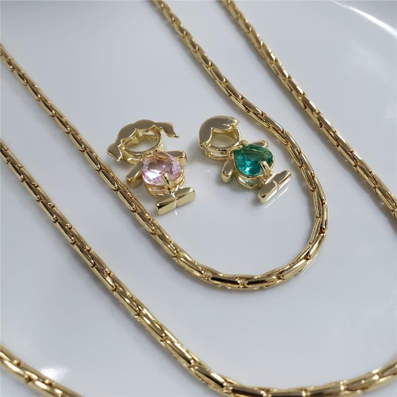 GARGANTILHA CORDÃO BANHADO OURO