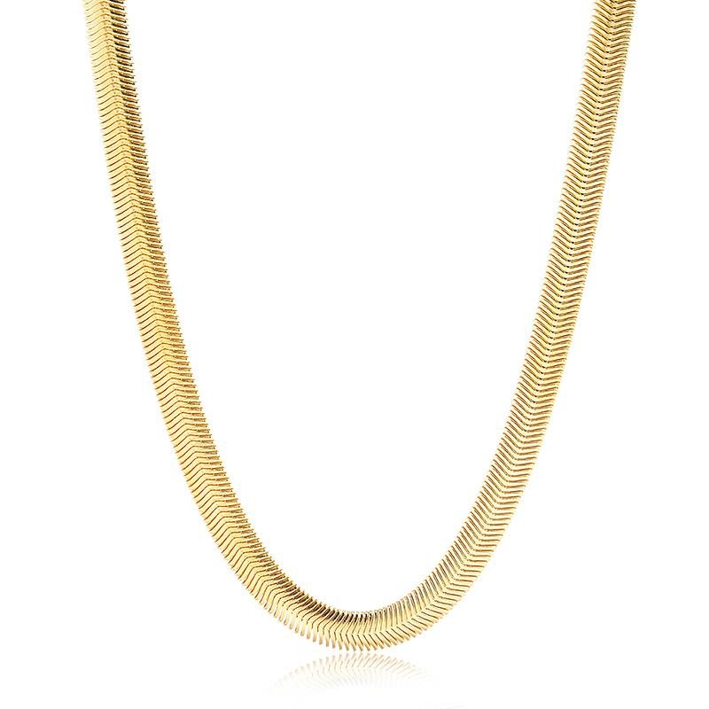 CHOKER FITA 7MM BANHADO OURO - .