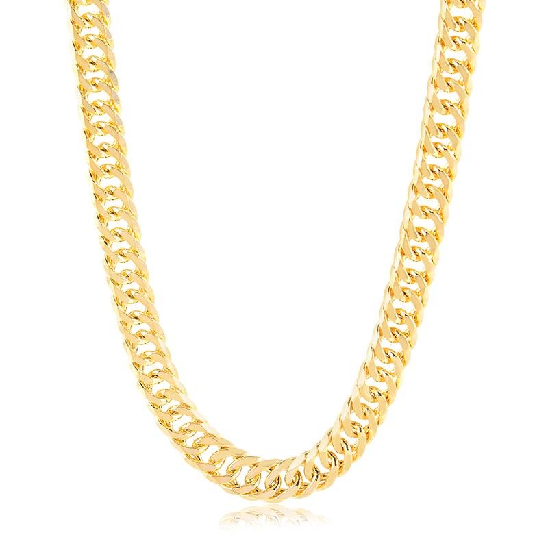 CHOKER GRUMET BANHADO OURO - .