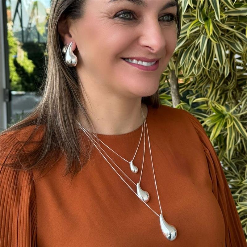 GARGANTILHA VÍRGULA P BANHADO PRATA