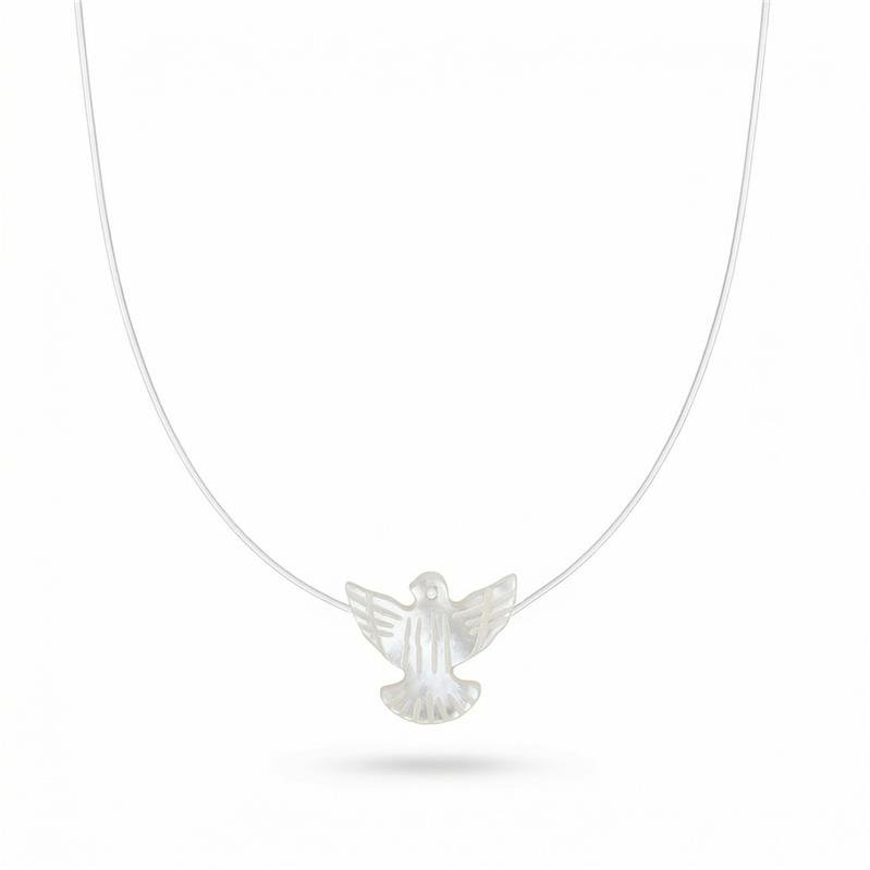 GARGANTILHA FIO ESPÍRITO SANTO BANHADO OURO - .