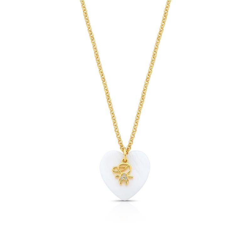 GARGANTILHA MENINO BANHADO OURO - CRISTAL