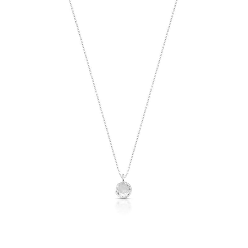GARGANTILHA PONTO DE LUZ PRATA 925 - CRISTAL