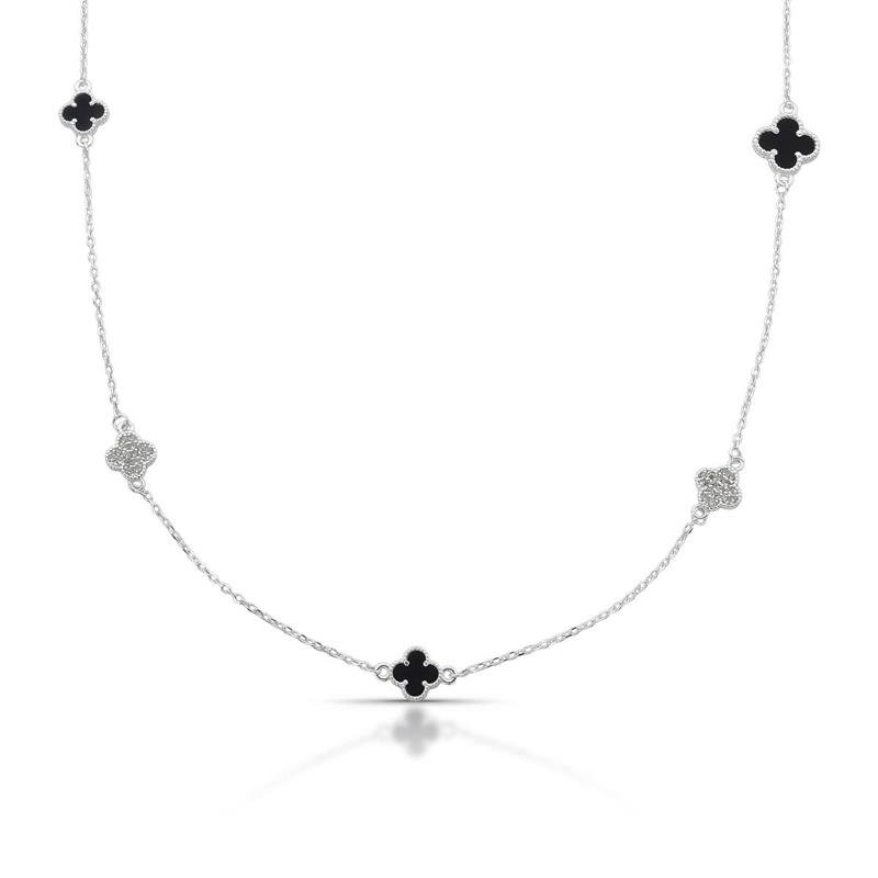 COLAR VINTAGE PRATA 925 - PRETO