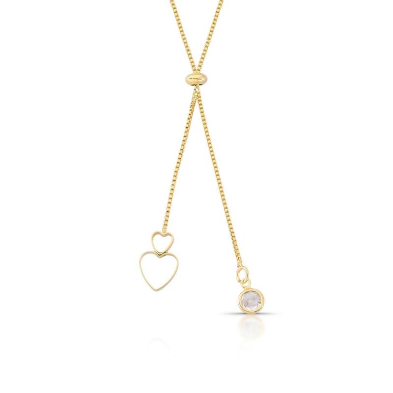GRAVATINHA BANHADO OURO - CRISTAL
