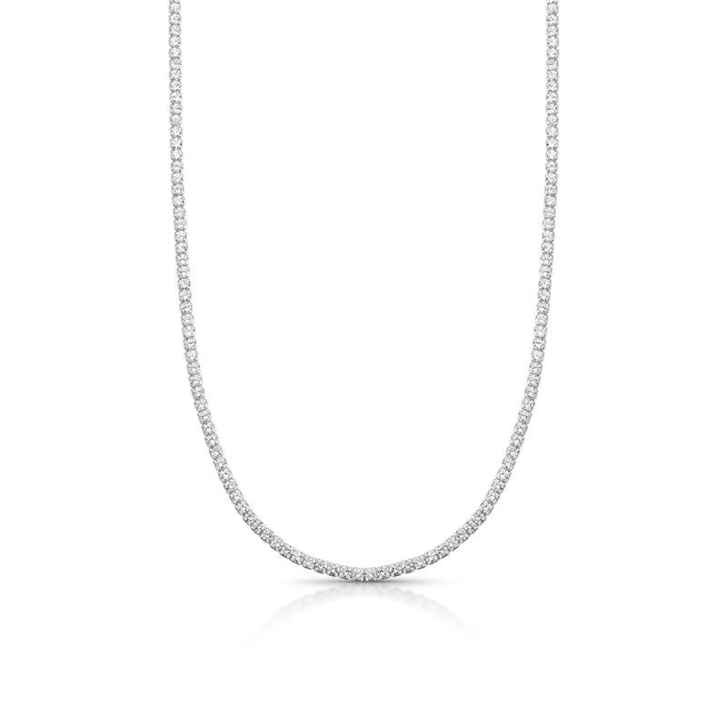 GARGANTILHA RIVIERA 2MM PRATA 925 - CRISTAL