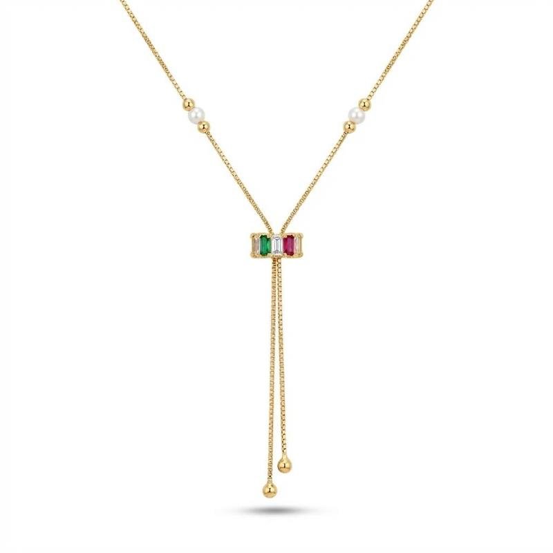 GRAVATINHA RIVIERA BANHADO OURO - COLORIDO