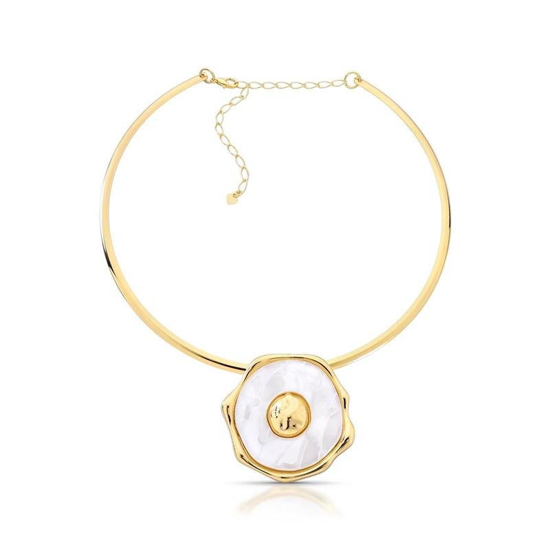 GARGANTILHA ARO BANHADO OURO - .