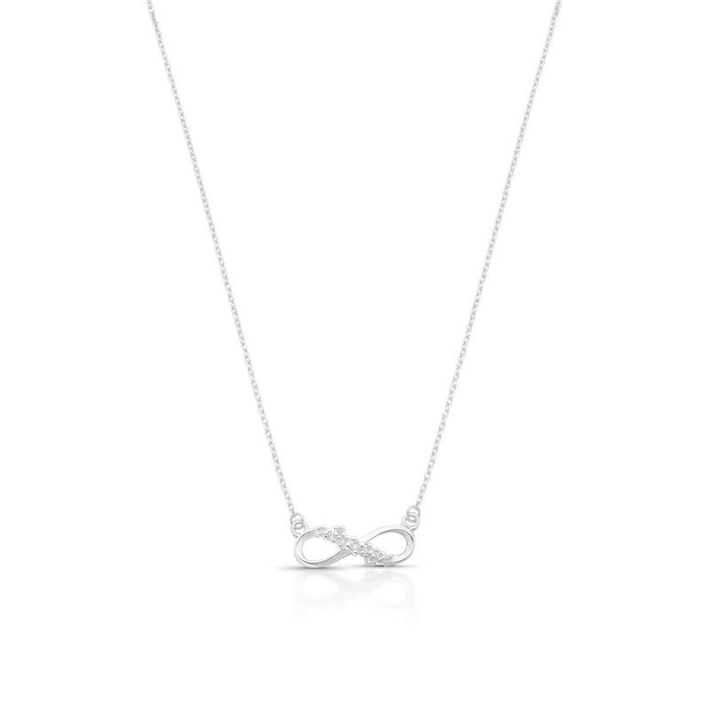 GARGANTILHA INFINITO PRATA 925 - CRISTAL