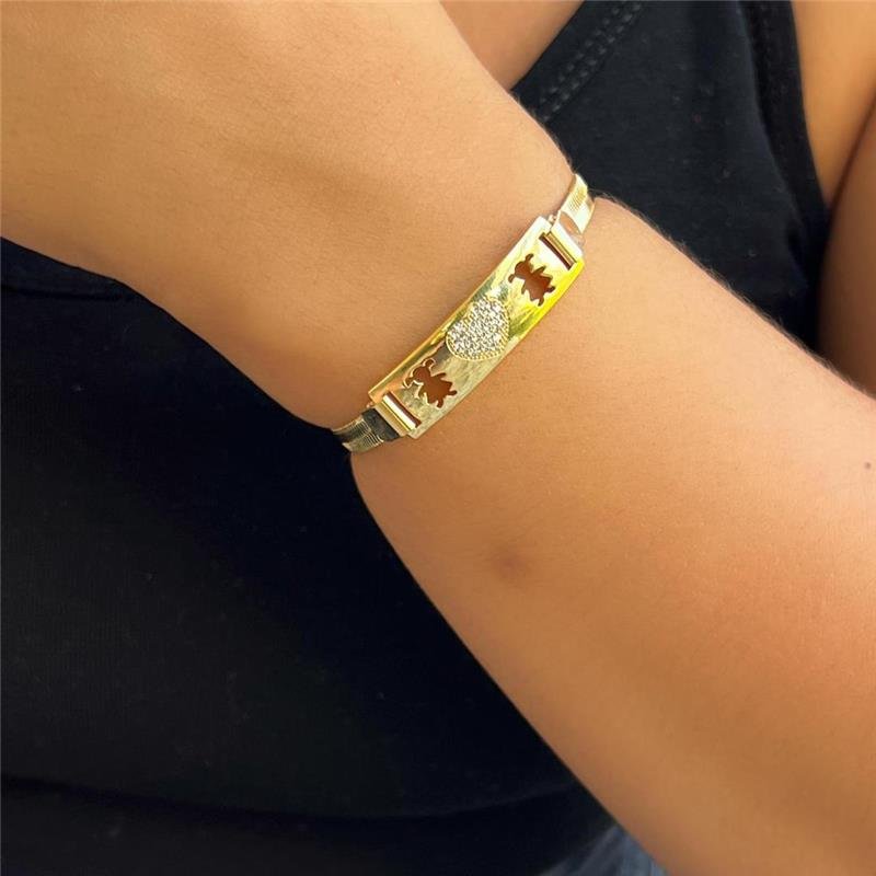 PULSEIRA MENINAS BANHADO OURO