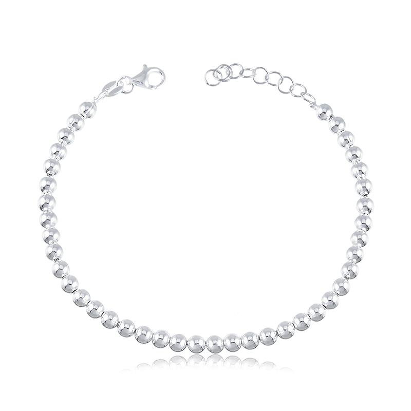 PULSEIRA ESFERAS PRATA 925 - .