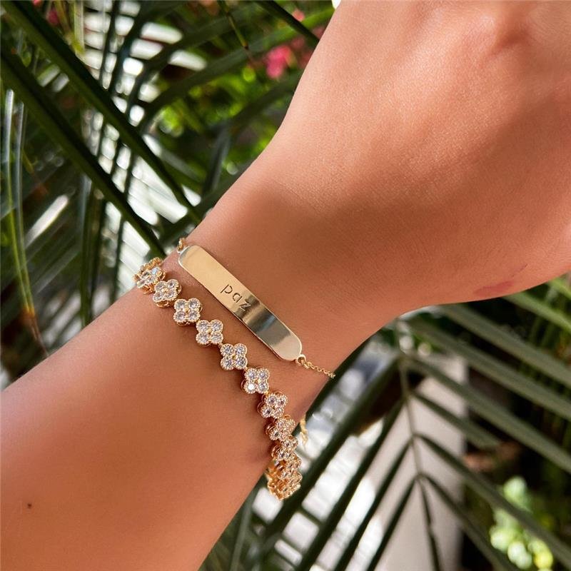 PULSEIRA PAZ BANHADO OURO