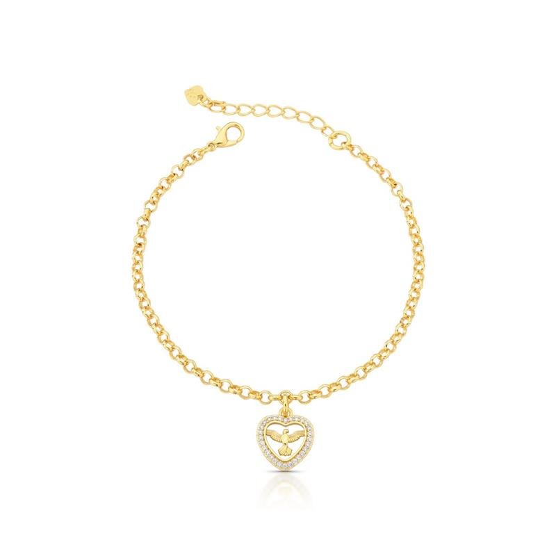 PULSEIRA ESPÍRITO SANTO BANHADO OURO - CRISTAL