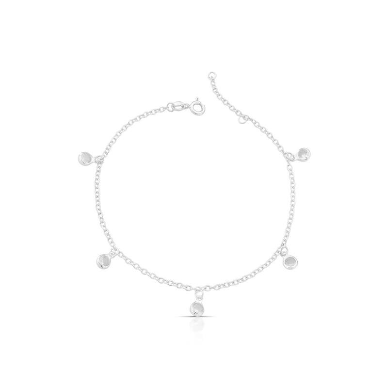 PULSEIRA PONTOS DE LUZ PRATA 925 - CRISTAL