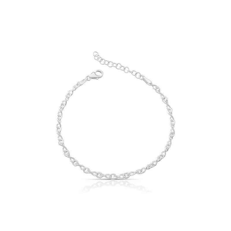 PULSEIRA ELO INFINITO PRATA 925 - .