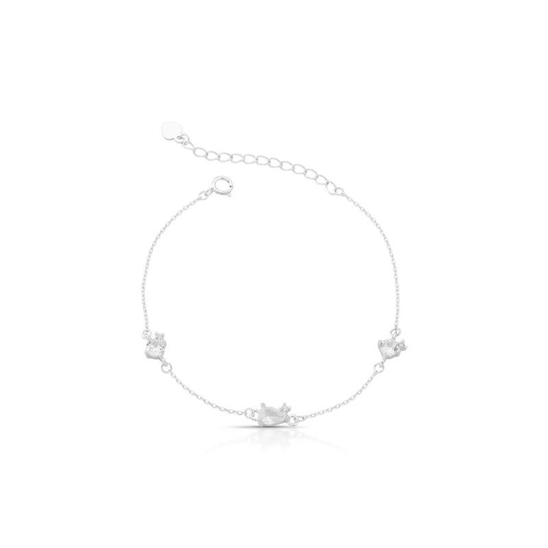 PULSEIRA GOTINHA PRATA 925 - CRISTAL