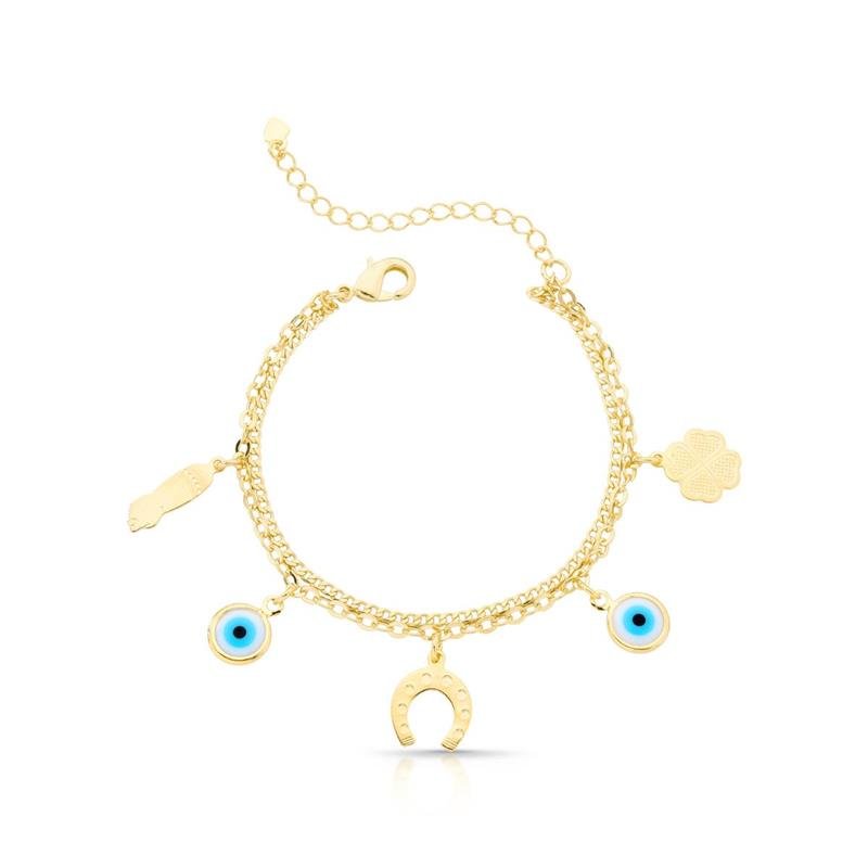 PULSEIRA PROTEÇÃO BANHADO OURO - .