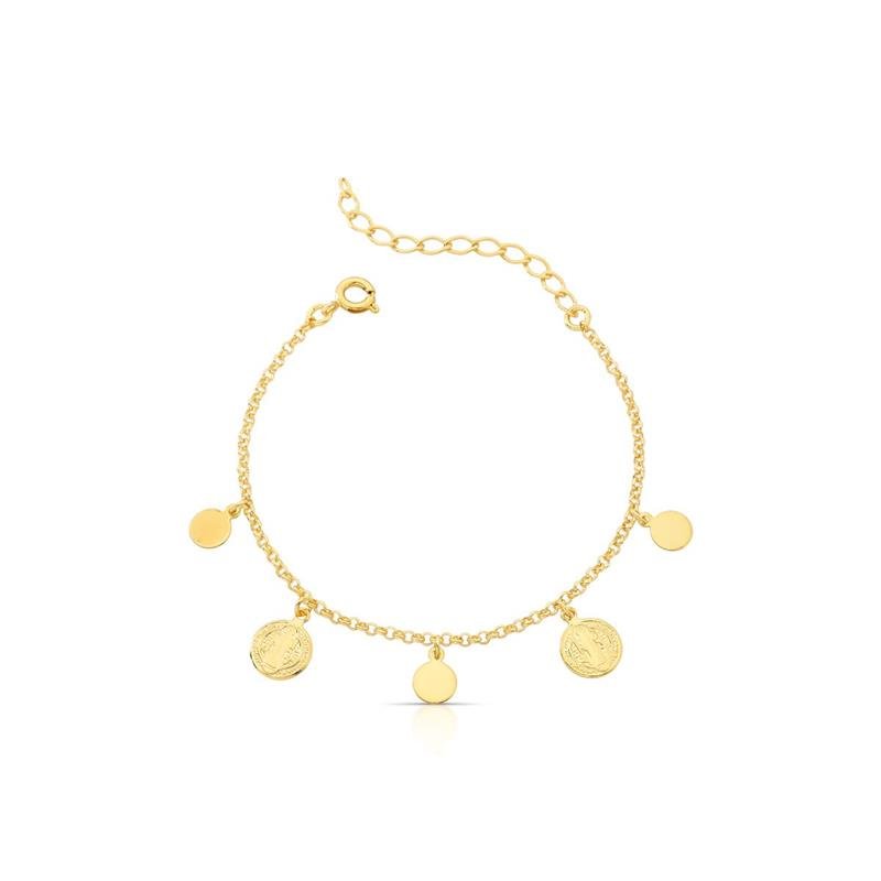 PULSEIRA SÃO BENTO BANHADO OURO - .