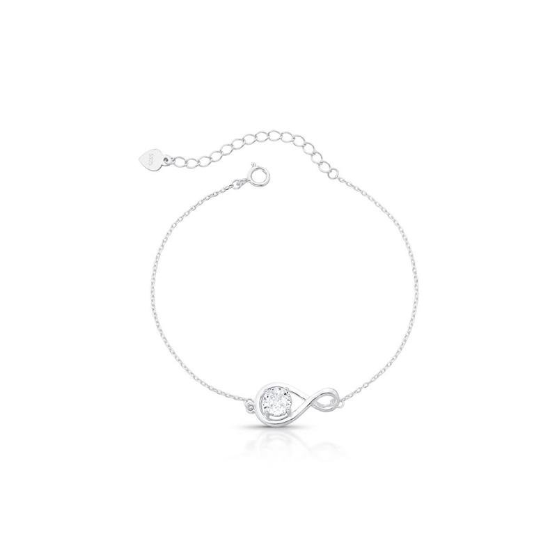 PULSEIRA PEDRA PRATA 925 - CRISTAL