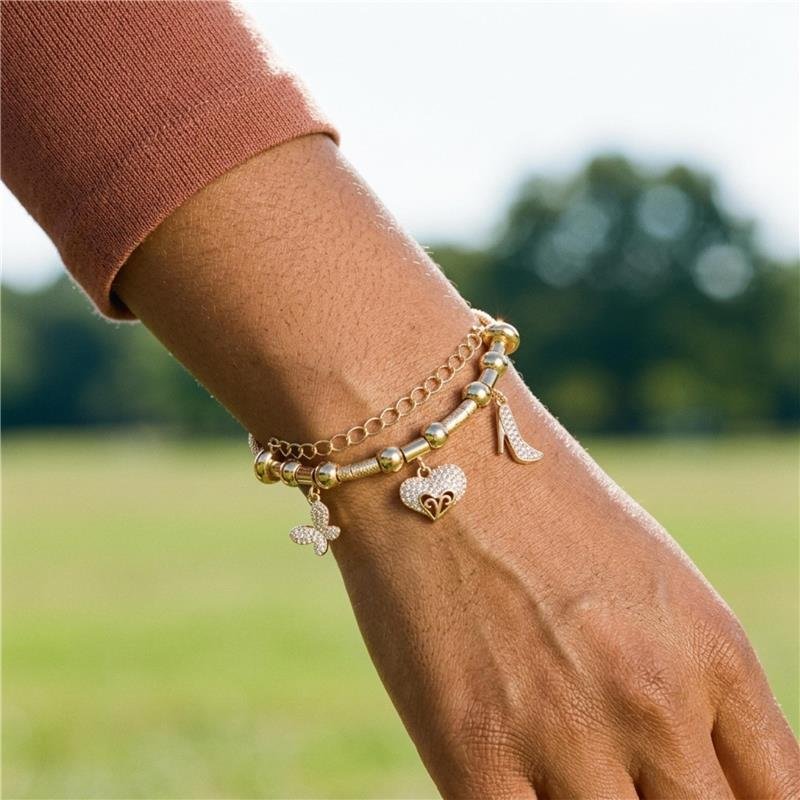 PULSEIRA ENCANTO BANHADO OURO