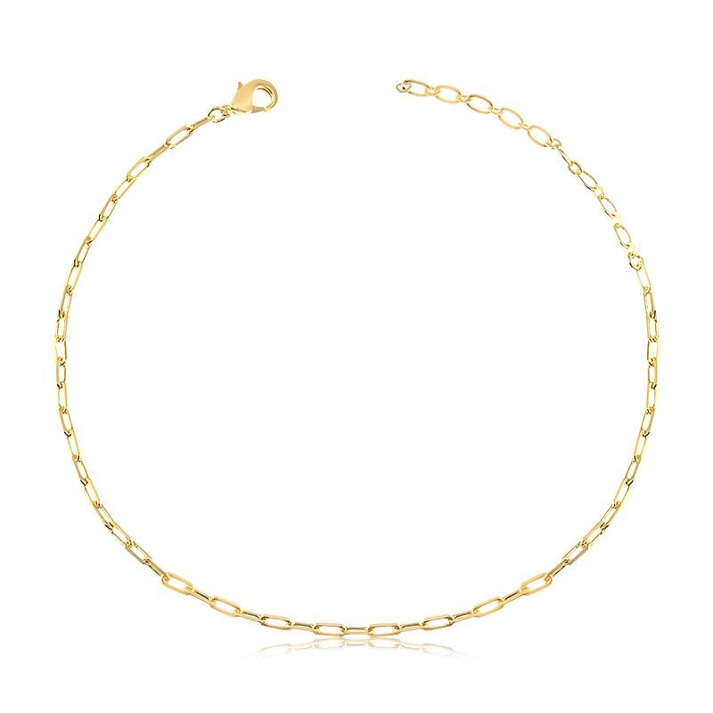 TORNOZELEIRA CARTIER BANHADO OURO - .