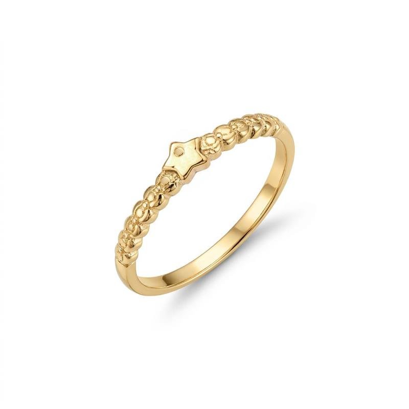 ANEL FALANGE ESTRELA BANHADO OURO - 