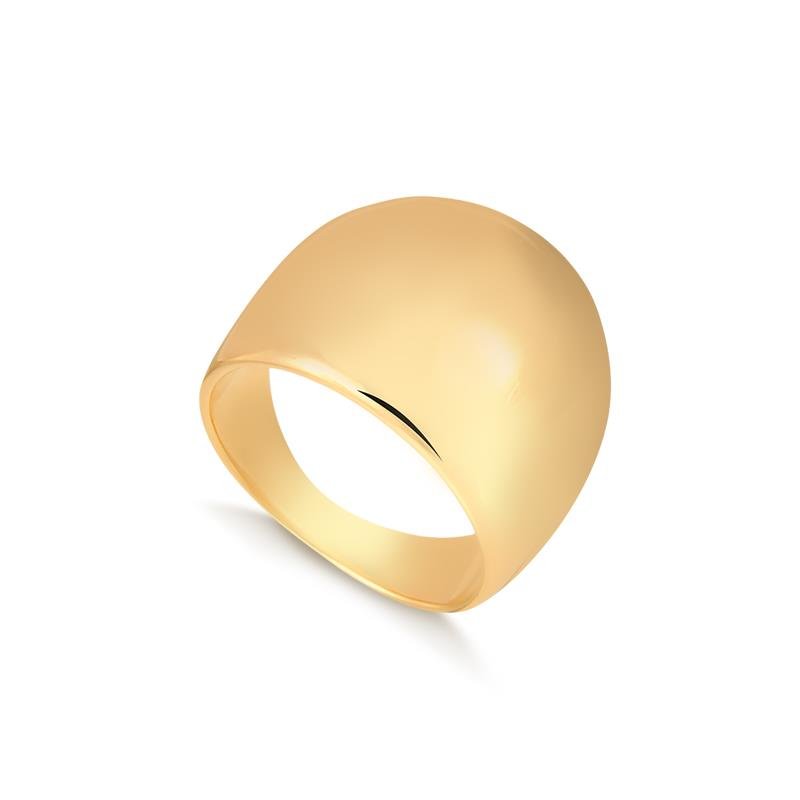 ANEL BANHADO OURO - .