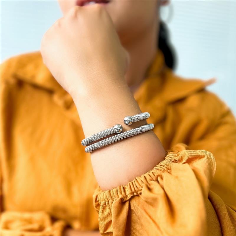 BRACELETE TELINHA AÇO INOX