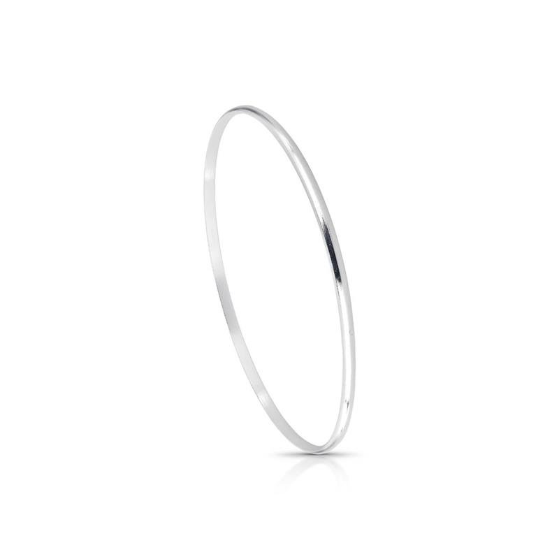 BRACELETE MEIA CANA PRATA 925 - .