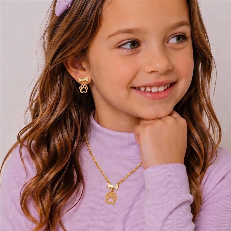 CONJUNTO INFANTIL PET BANHADO OURO