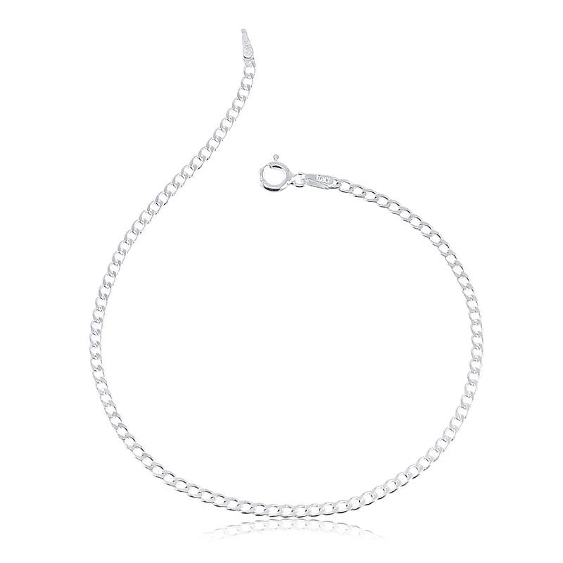 PULSEIRA GRUMET MASCULINA PRATA 925 - .