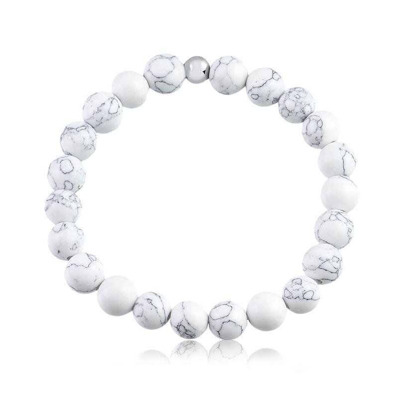 PULSEIRA MASCULINA PEDRA BANHADO RÓDIO
