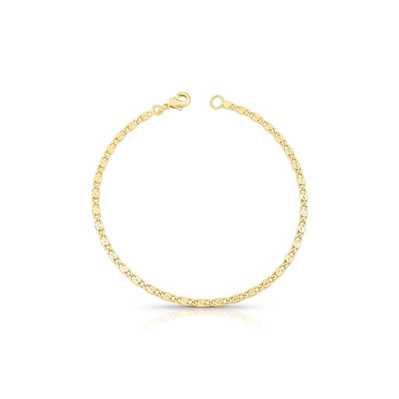 PULSEIRA MASCULINA PIASTRINE BANHADO OURO - .