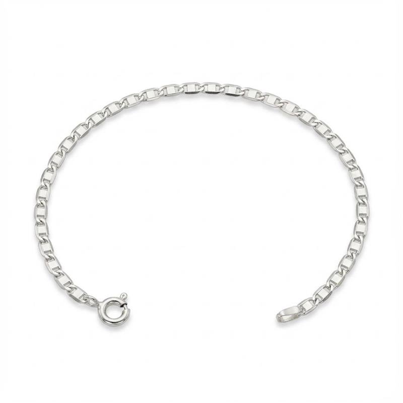 PULSEIRA PIASTRINE MASCULINA PRATA 925 - .