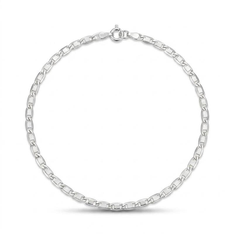 PULSEIRA PIASTRINE MASCULINA PRATA 925 - .