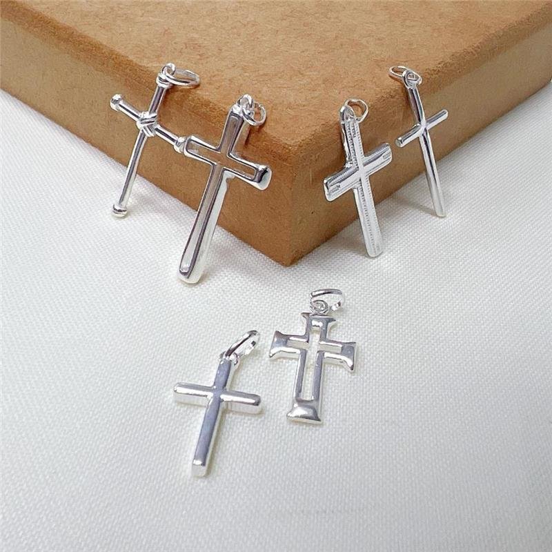 PINGENTE MASCULINO CRUZ PRATA 925