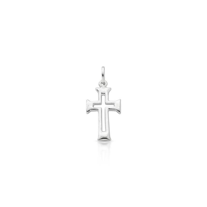 PINGENTE CRUZ MASCULINO PRATA 925 - .